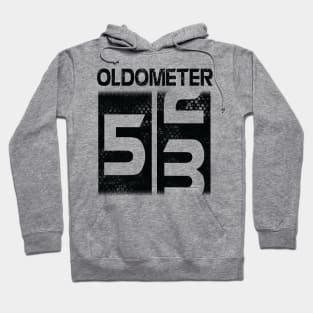 Oldometer Happy Birthday 53 Years Old Was Born In 1967 To Me You Papa Dad Mom Brother Son Husband Hoodie